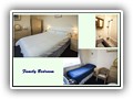 (Room 3). A family / twin room located at the rear of the property on the ground floor with full shower en-suite.